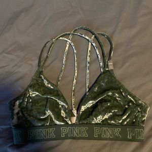 NWT VS PINK bralette L (green)